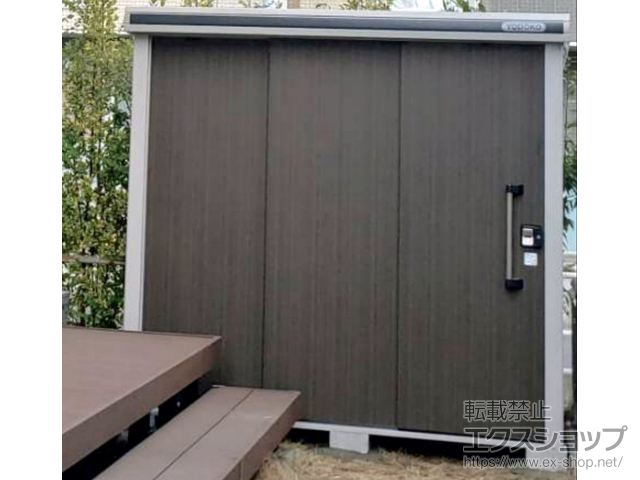 埼玉県越谷市のの物置・屋外倉庫 エルモ 一般型 2220×1170×2121（LMD-2211） LMD-2211-DW 施工例