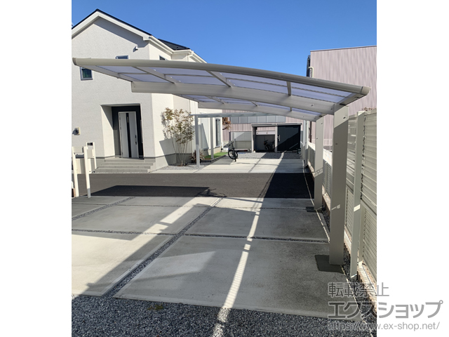 栃木県佐野市ののカーポート プレシオスポート 積雪〜20cm対応 施工例
