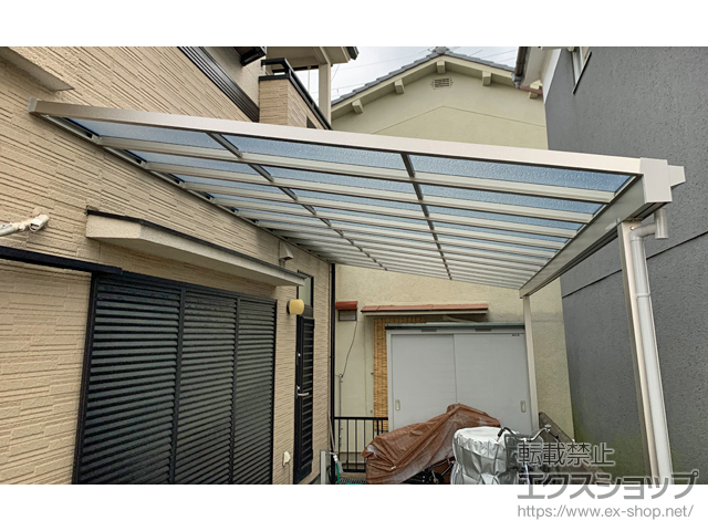 奈良県桜井市ののテラス屋根 ソラリア F型 テラスタイプ 単体 積雪〜20cm対応 施工例