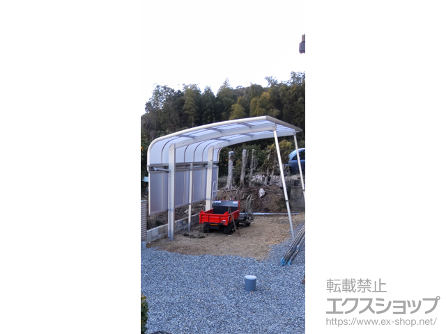 静岡県浜松市ののカーポート プレシオスポート アルファ 積雪〜20cm対応 施工例