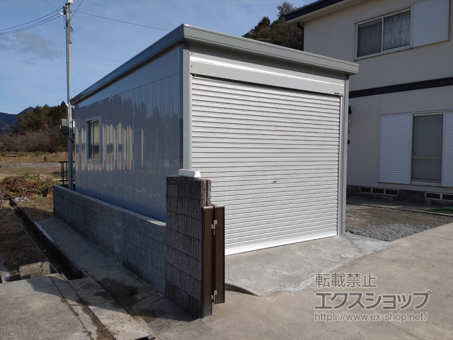 兵庫県丹波市のの物置・屋外倉庫 ガレーディア 一般型ハイルーフ GRN-3152H 施工例