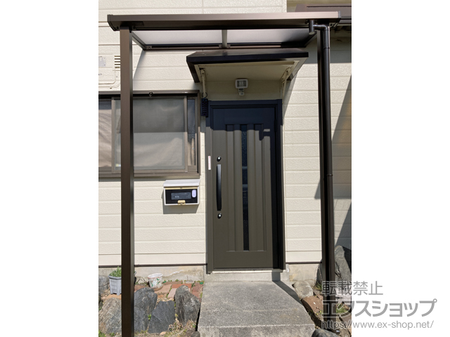 三重県四日市市ののテラス屋根 プレシオステラスII F型 テラスタイプ 単体 積雪〜20cm対応 施工例