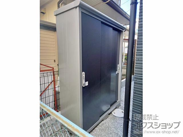 神奈川県藤沢市のの物置・屋外倉庫 エスモ 一般型 1497×520×1959 ESE-1505A-SM 施工例