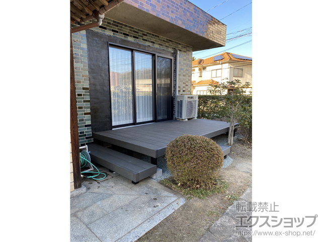 広島県府中市ののウッドデッキ リウッドデッキ 200 施工例