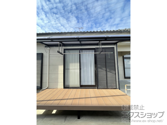 鹿児島県姶良市ののウッドデッキ マージウッドデッキ 施工例