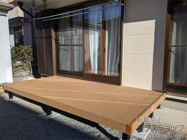 福島県いわき市ののウッドデッキ リウッドデッキ 200 施工例