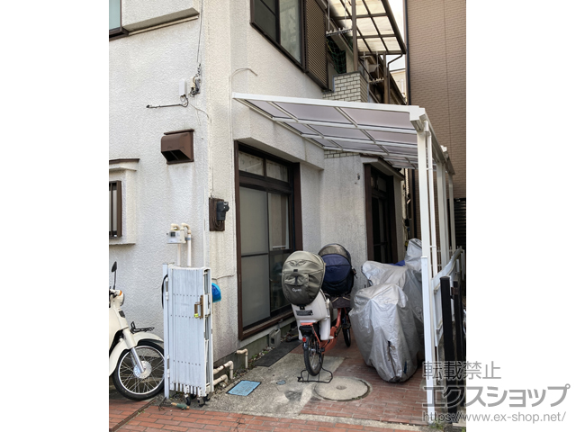 神奈川県川崎市ののテラス屋根 ソラリア F型 テラスタイプ 単体 積雪〜20cm対応 施工例