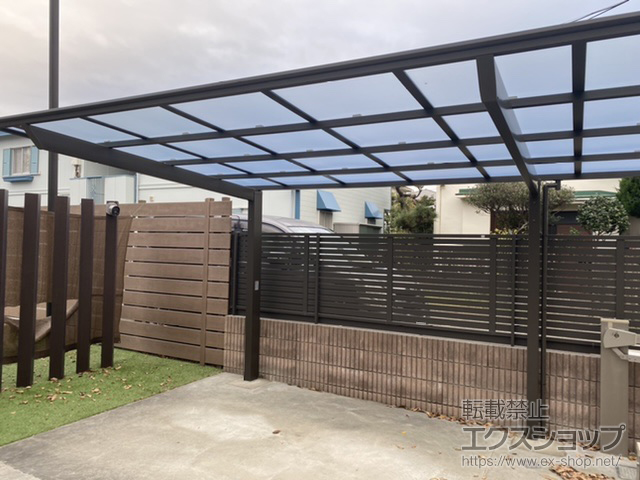 神奈川県藤沢市ののカーポート ネスカF (フラットスタイル) 積雪〜20cm対応 施工例