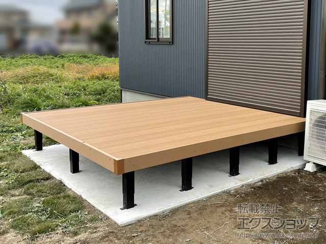 茨城県ひたちなか市ののウッドデッキ リウッドデッキ 200 施工例