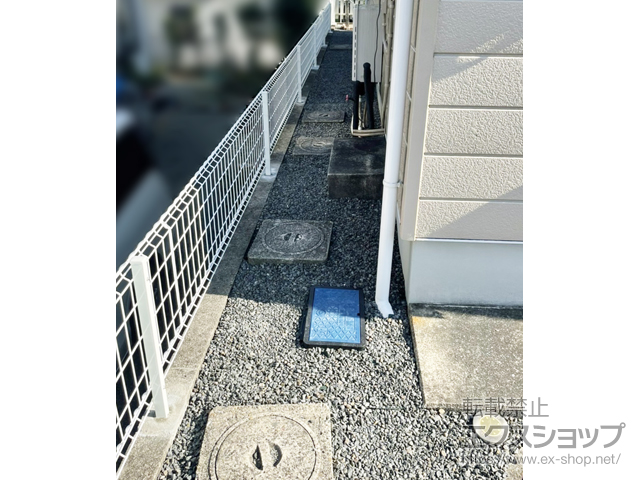 千葉県市原市ののフェンス・柵 ハイグリッドフェンスUF8型　フリーポールタイプ 施工例