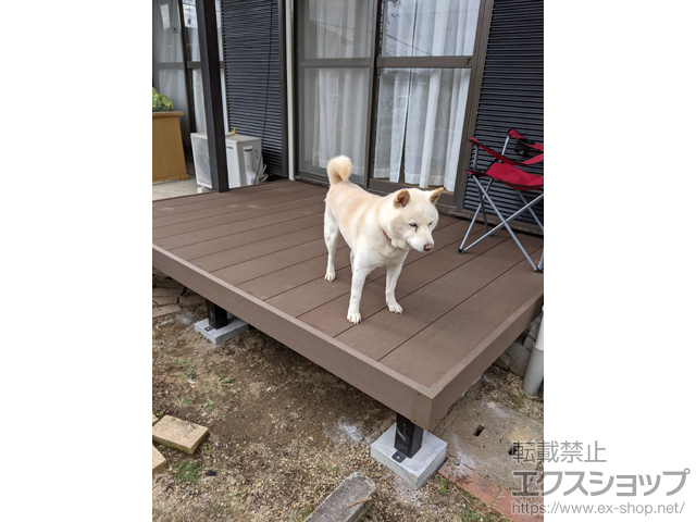 奈良県生駒市ののウッドデッキ マージウッドデッキ 施工例