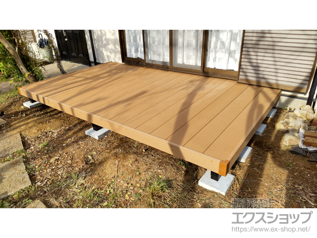 千葉県柏市ののウッドデッキ リウッドデッキ 200 施工例