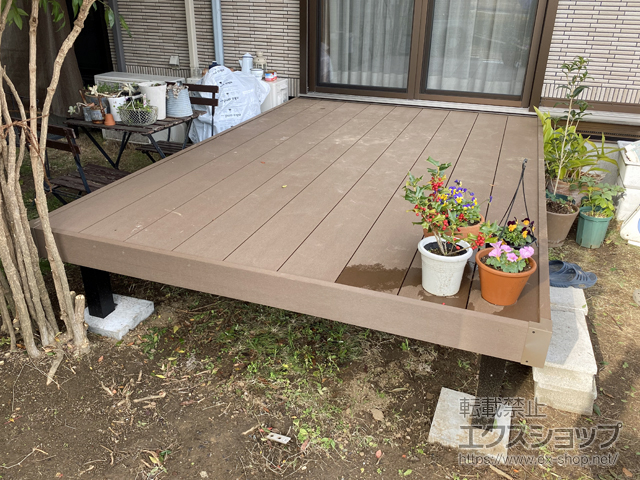 千葉県成田市ののウッドデッキ リウッドデッキ 200 施工例