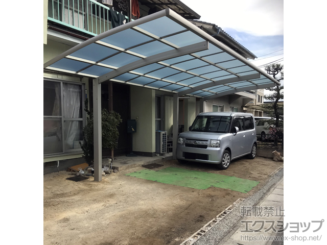 岡山県倉敷市ののカーポート レイナポートグラン 延長　積雪〜20cm対応 施工例