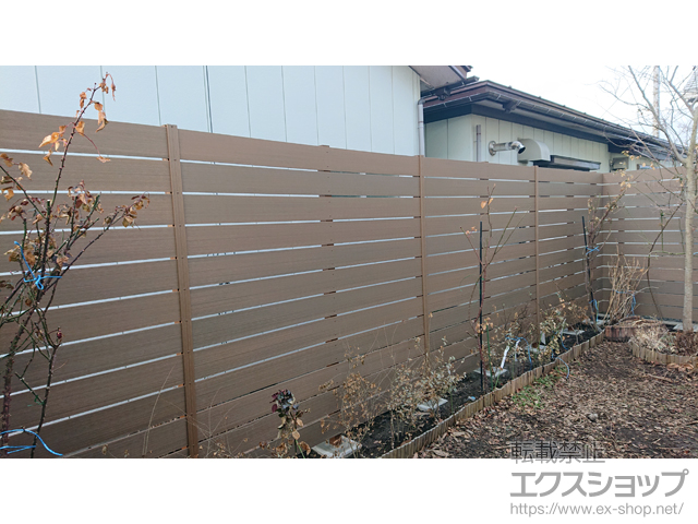 青森県八戸市ののフェンス・柵 プラド/one ジョイント有 隙間10mm H2000 施工例