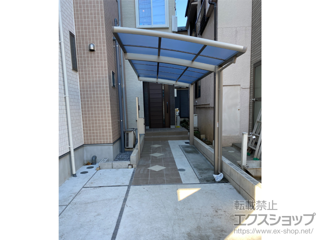 東京都墨田区ののサイクルポート・駐輪場 ネスカRミニ (ラウンドスタイル) 積雪〜20cm対応 施工例