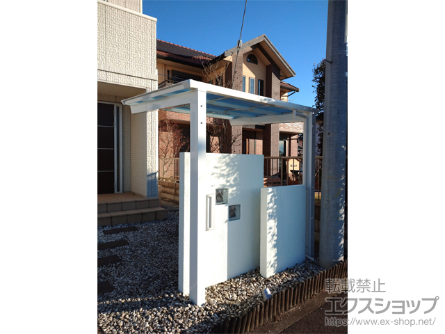 栃木県栃木市ののサイクルポート・駐輪場 セルフィ ミニ 積雪〜20cm対応 施工例