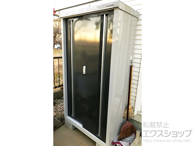 千葉県茂原市のの物置・屋外倉庫 シンプリー 一般型 900×415×1603 MJX-094D-EB 施工例