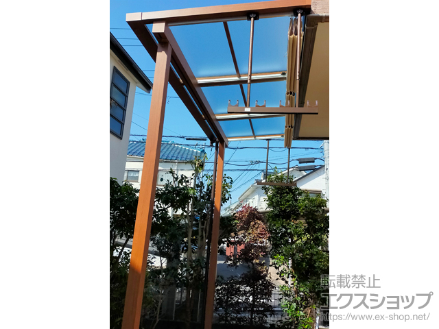 東京都杉並区ののテラス屋根 サザンテラス (フレーム仕様) テラスタイプ 単体　積雪〜20cm対応 施工例