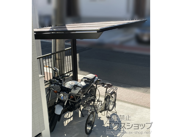 東京都町田市ののサイクルポート・駐輪場 ネスカFミニ (フラットスタイル) 積雪〜20cm対応 施工例