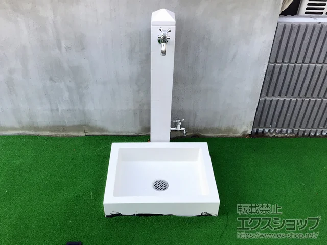 宮城県仙台市のニッコーエクステリアの立水栓・ガーデンシンク・水栓柱 立水栓ユニット モ・エットL シンプルパンセット 施工例