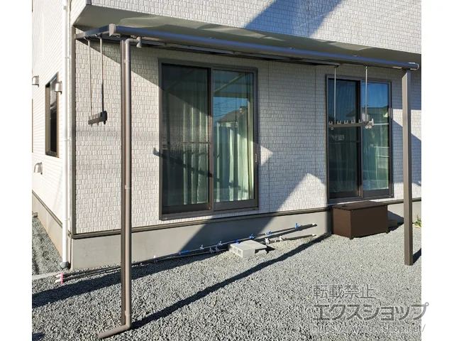 山梨県南アルプス市のLIXIL(リクシル)のテラス屋根 スピーネ F型 テラスタイプ 単体 積雪～20cm対応 施工例