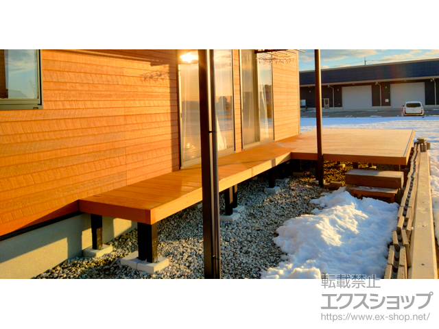 岐阜県揖斐郡池田町ののウッドデッキ リウッドデッキ 200 施工例