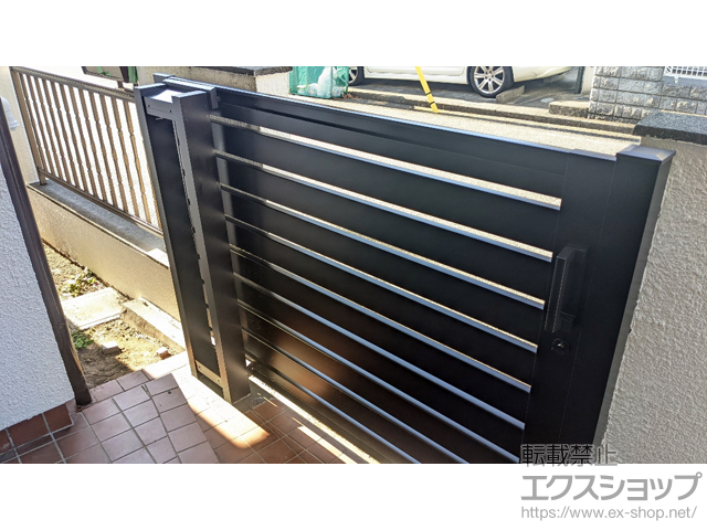 神奈川県横浜市のの門扉 レナード3型 袖扉なしタイプ 1712 施工例
