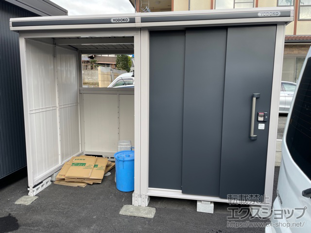 京都府京都市のの物置・屋外倉庫 エルモコンビ 一般型 3026×1512×2120 LMD-1515+LKD1515-SM 施工例