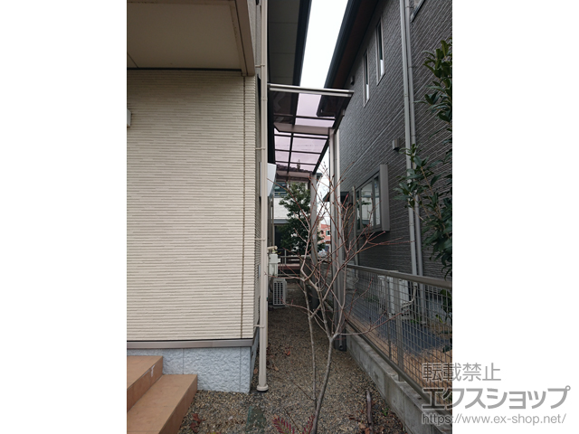 茨城県つくばみらい市ののテラス屋根 フーゴF 独立テラスタイプ 単体 積雪〜20cm対応 施工例