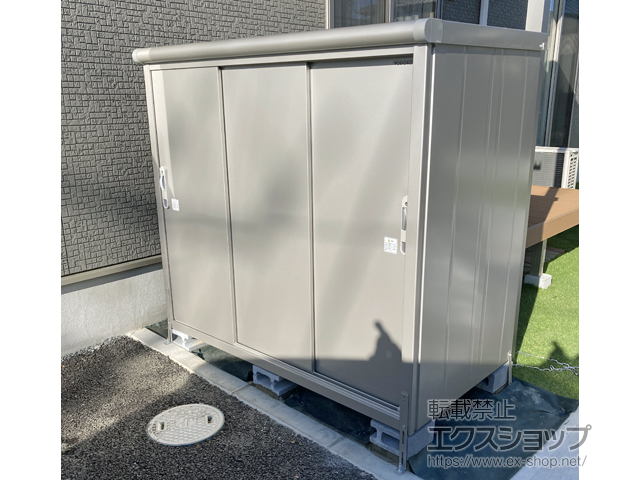 茨城県水戸市のの物置・屋外倉庫 エスモ 一般型 1650×900×1501 ESE-1609E-SS 施工例