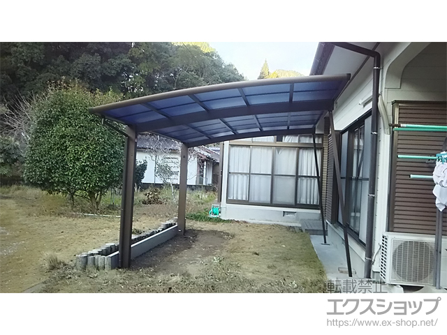 熊本県上天草市ののカーポート レイナポートグラン　積雪〜20cm対応＋着脱式サポート柱 2本入り×1セット 施工例
