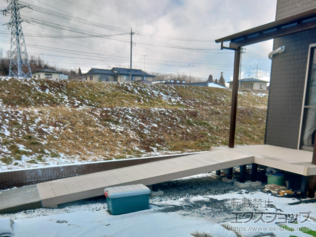 岩手県一関市ののウッドデッキ リウッドデッキ 200 施工例