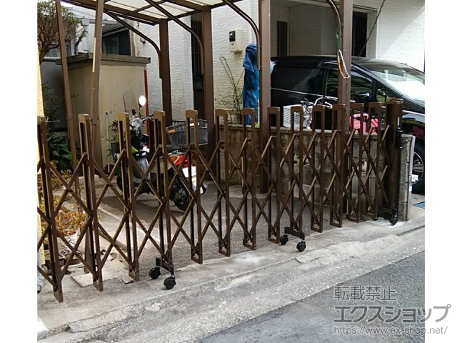 神奈川県横浜市ののカーゲート トリップゲートII 2型 スタンダード ノンレール 片開き*37S 施工例