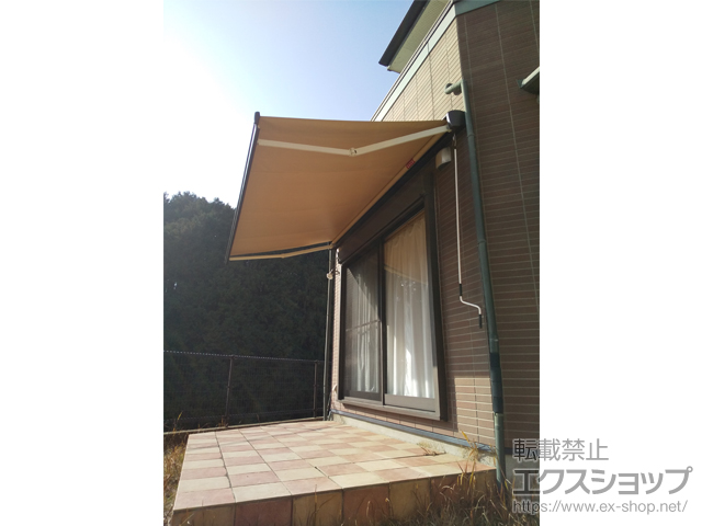 福岡県福岡市のLIXIL リクシル（トステム）のオーニング・日よけ 彩風 あやかぜ S型 手動式 施工例