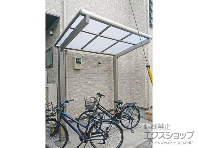 東京都国分寺市ののサイクルポート・駐輪場 ネスカRミニ (ラウンドスタイル) 積雪〜20cm対応 施工例
