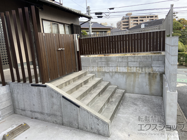 福岡県北九州市ののフェンス・柵 シャトレナ M2型 フリー支柱タイプ 施工例