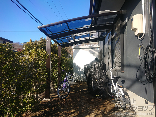 宮城県宮城郡利府町ののサイクルポート・駐輪場 プレシオスポート ミニ 積雪〜20cm対応 施工例