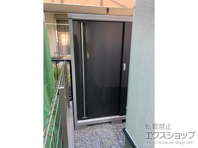 神奈川県横浜市のの物置・屋外倉庫 シンプリー 一般型 1520×515×1603 MJX-155D-EB 施工例