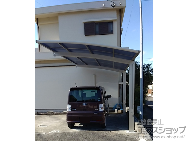 鹿児島県枕崎市ののカーポート プレシオスポート 積雪〜20cm対応 施工例