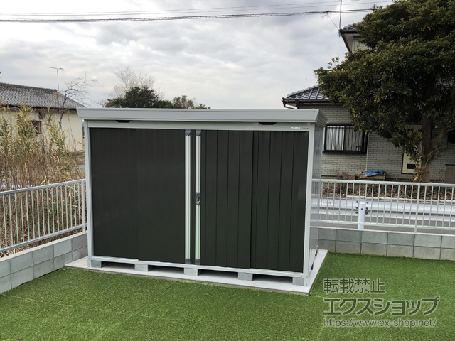 千葉県旭市のの物置・屋外倉庫 FORTA 一般型( FS-3018S-EB) 施工例
