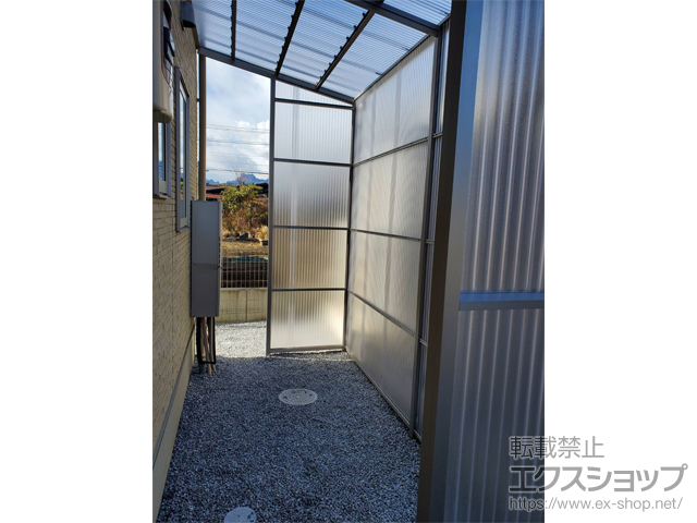 群馬県安中市ののストックヤード ストックヤードII 両袖タイプ 積雪〜20cm対応 施工例