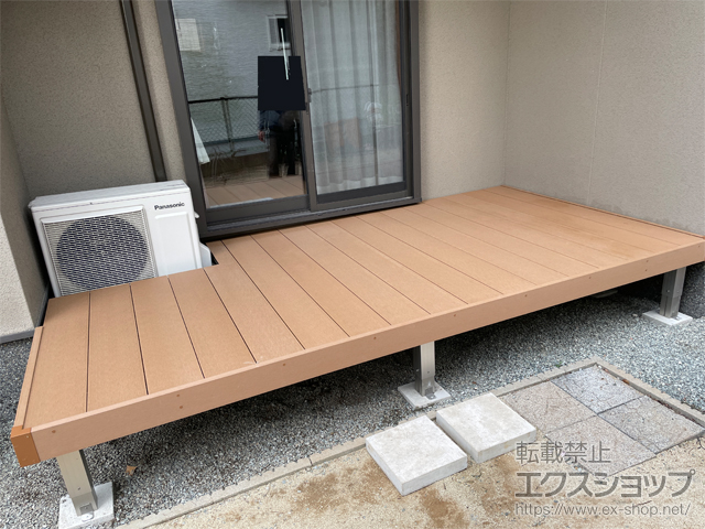熊本県上益城郡益城町ののウッドデッキ マージウッドデッキ 施工例