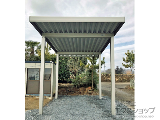 栃木県鹿沼市ののカーポート ジーポートneo 積雪100cmAタイプ 4本角柱 施工例