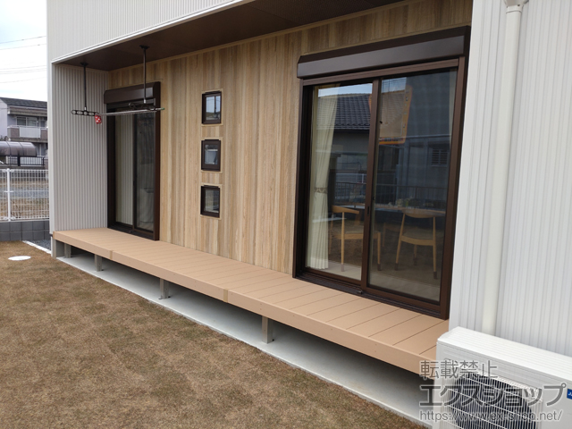 茨城県那珂市ののウッドデッキ リウッドデッキ 200 施工例