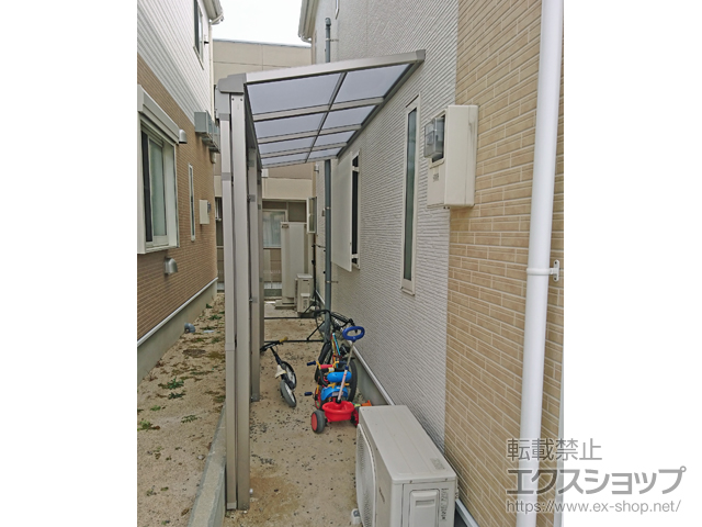 佐賀県嬉野市ののストックヤード スピーネストックヤードF型 パネルタイプ スクリーン仕様 積雪〜20cm対応 施工例