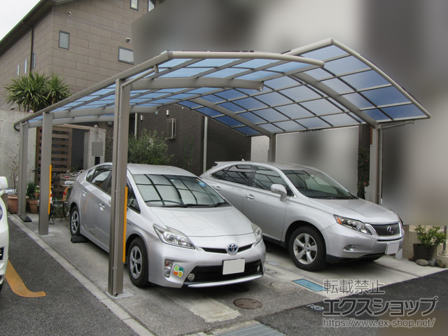 埼玉県さいたま市ののカーポート ネスカR (ラウンドスタイル) 積雪〜20cm対応 施工例