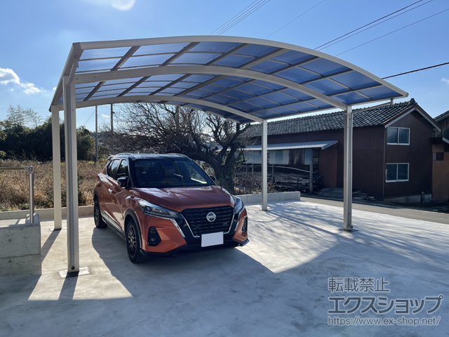 長崎県雲仙市ののカーポート レイナツインポートグラン　積雪〜20cm対応 施工例