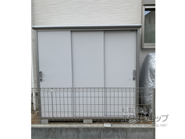 広島県広島市のの物置・屋外倉庫 エスモ 一般型 (ESE-2106A-PW) 施工例