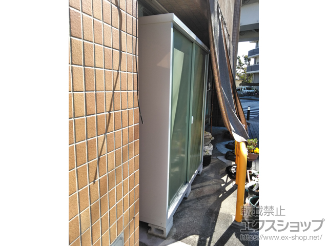 愛知県名古屋市のの物置・屋外倉庫 シンプリー 一般型 1740×615×1903 MJX-176E-P-JG 施工例